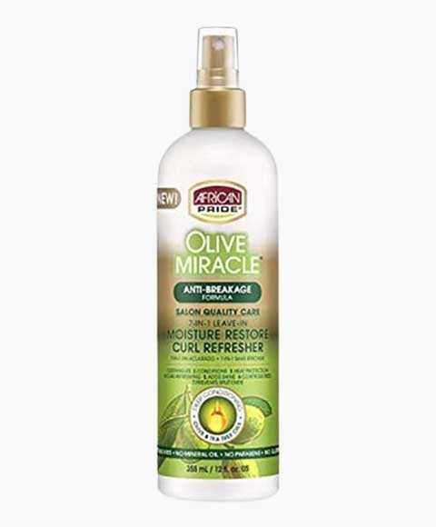 African Pride Olive Miracle Moisture Restore Curl Refresher