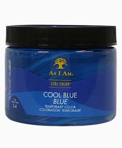 as I am Curl Color Cool Blue Temporary Color