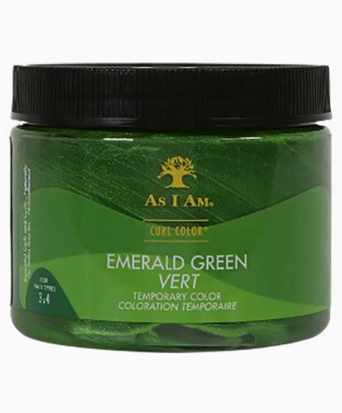 as I am Curl Color Emerald Green Vert Temporary Color