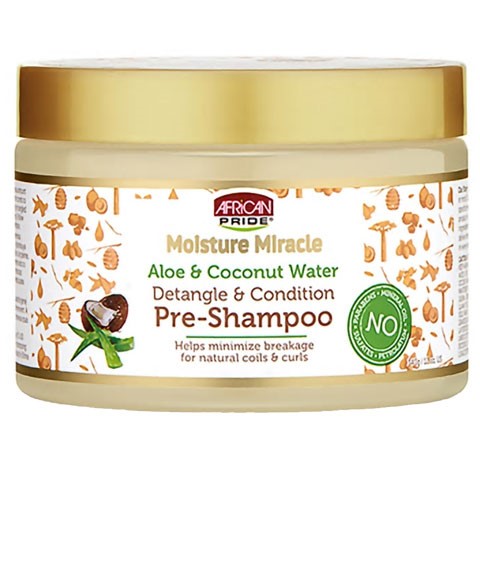 African Pride Moisture Miracle Aloe Coconut Water Pre Shampoo