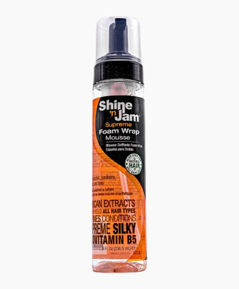 Ampro Shine N Jam Supreme Foam Wrap Mousse With Provitamin B5