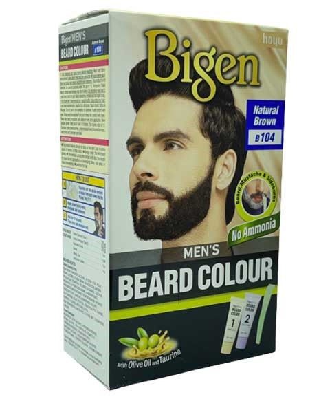 Bigen Color Mens Beard Colour Natural Brown B104