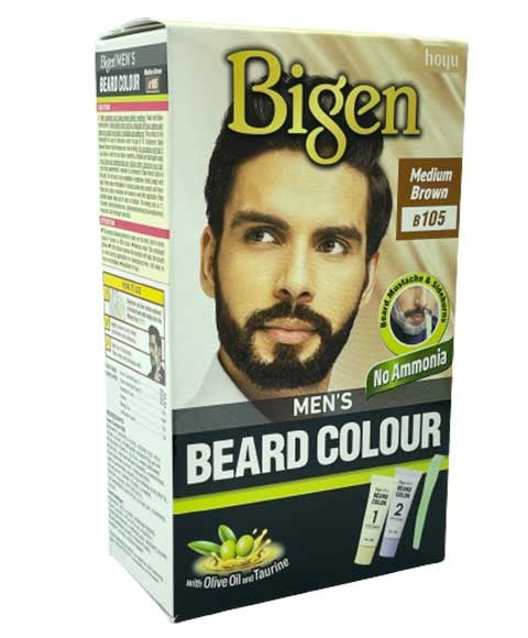 Bigen Color Mens Beard Colour Medium Brown B105