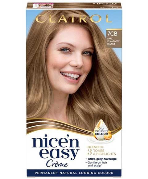 Clairol Nice N Easy Creme Permanent Colour 7CB Dark Champagne Blonde