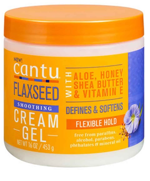 cantu hair products Cantu Shea Butter Flaxseed Smoothing Cream Gel