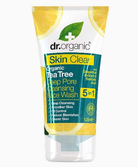 Dr Organic Skin Clear Organic Tea Tree Deep Pore Cleansing Face Wash
