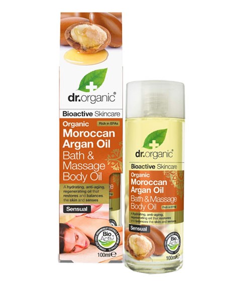 Dr Organic Organic Moroccan Argan Oil Bath And Massage Body Oil