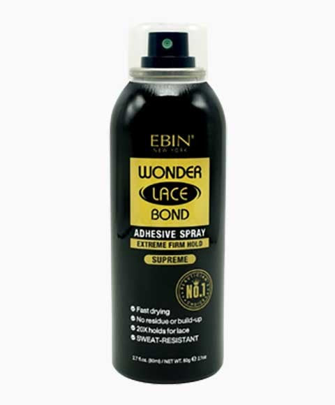 EBIN New York Wonder Lace Bond Adhesive Spray Extreme Firm Hold Supreme
