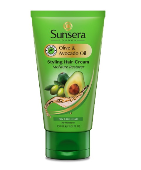 Gold 22 Sunsera Olive And Avocado Oil Moisture Restorer Styling Hair Cream