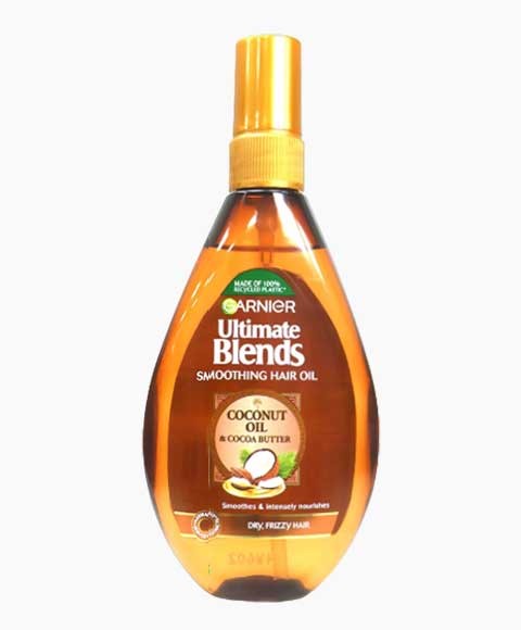 Garnier  Ultimate Blends Smoothing Hair Oil With Coconut Oil And Cocoa Butter