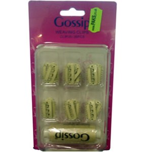 Gossip Cream Weaving 36Pcs Clips With Thread