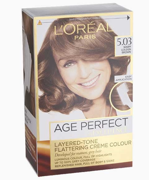 Loreal Age Perfect Layered Tone Flattering Creme Warm Golden Brown
