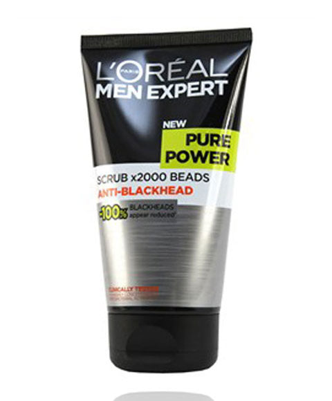 loreal Men Expert Pure Power Scrub X2000 Beads Anti Blackhead