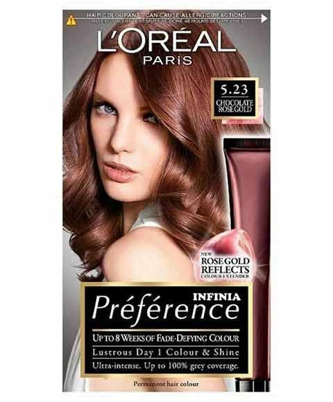 Loreal Preference Infinia Permanent Color 5.23 Chocolate Rose Gold