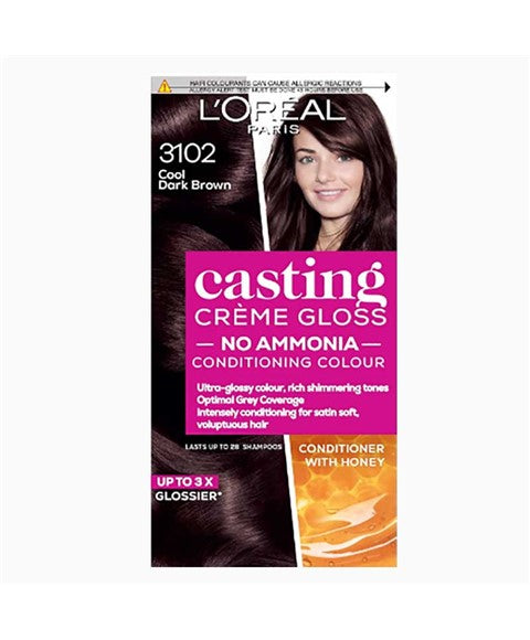 loreal Casting Creme Gloss Conditioning Color 3102 Cool Dark Brown