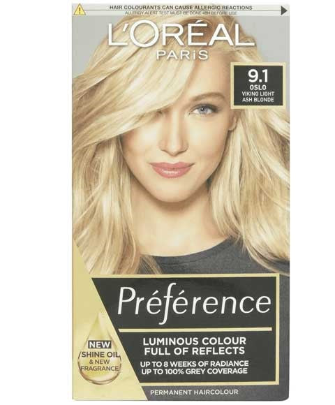 Loreal Preference Infinia Permanent Color 9.1 Viking