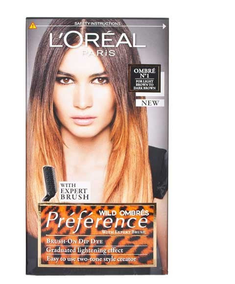 LOreal Preference Permanent Colour Ombre N 1 For Light Brown To Dark Brown