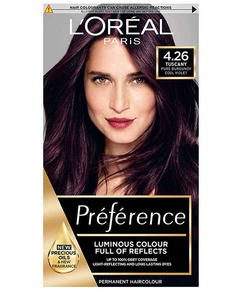 Loreal Preference Infinia Permanent Color 4.26 Tuscany