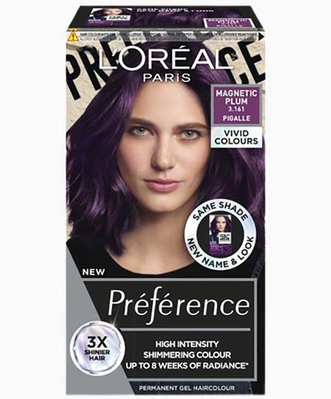 Loreal Preference High Intensity Permanent Gel Hair Colour Magnetic Plum