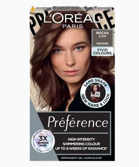 Loreal Preference High Intensity Permanent Gel Hair Colour Mocha
