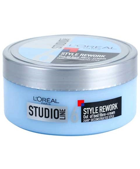 Loreal Studio Style Rework Out Of Bed Fibre Cream