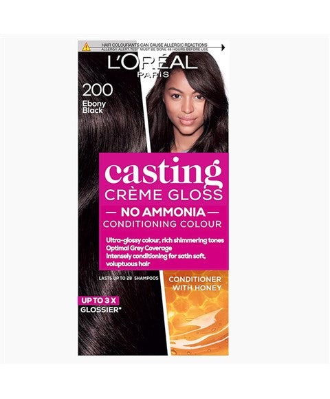 loreal Casting Creme Gloss Conditioning Color 200 Ebony Black