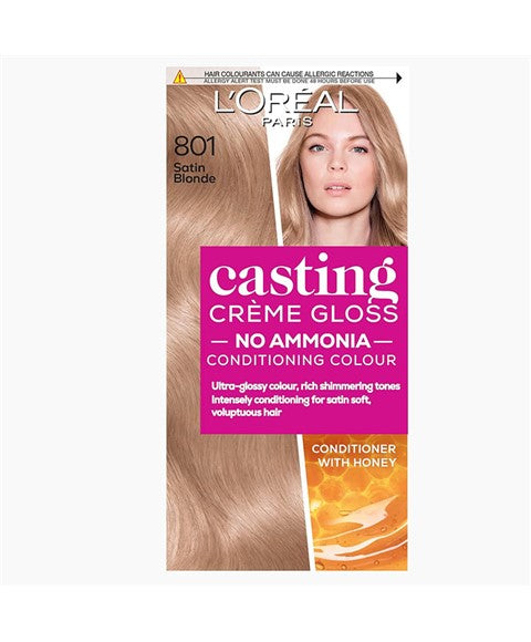 loreal Casting Creme Gloss Conditioning Color 801 Satin Blonde