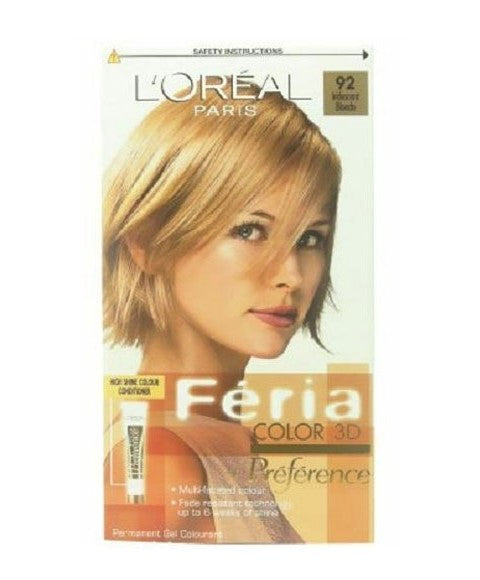 LOreal Permanent Colour Feria 3D 92 Iridescent Blonde