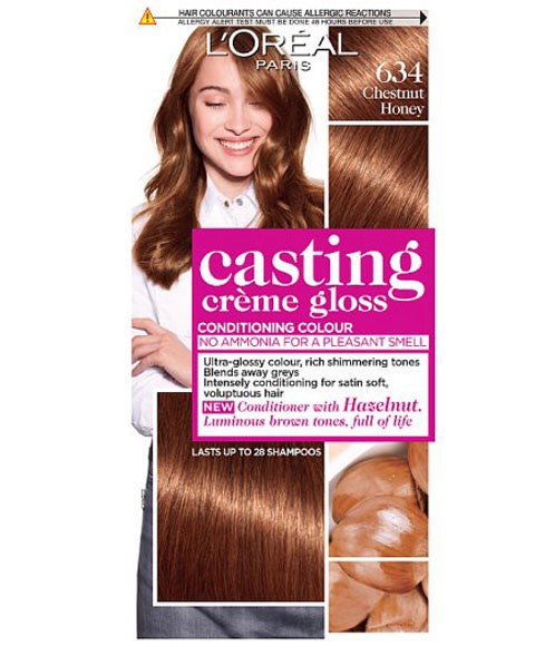 Loreal Casting Creme Gloss Conditioning Color 634 Chestnut Honey