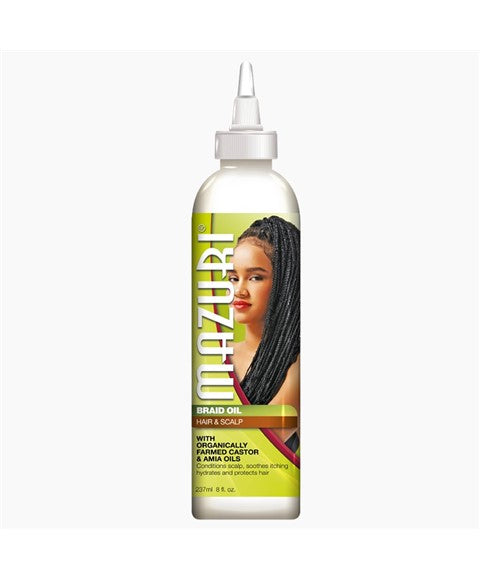 Mazuri Braid Oil For Hair And Scalp With Castor & Amla Oils