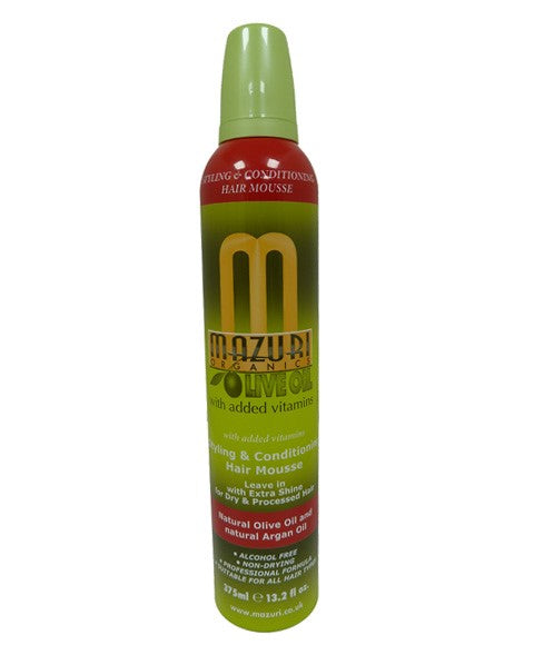 Mazuri Olive Oil Styling And Conditioning Hair Mousse