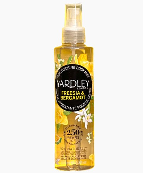 Yardley Freesia And Bergamot Moisturising Body Mist