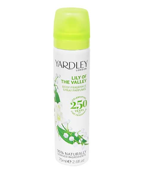 Yardley Lily Of The Valley Deodorising Body Fragrance Spray