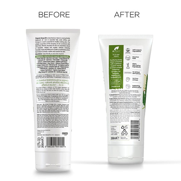 Dr Organic Bioactive Skincare Organic Hemp Oil Skin Lotion - Afro Hair Boutique