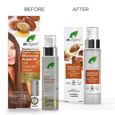 Dr Organic Bioactive Skincare Moroccan Argan Oil Hair Treatment Serum 100ml