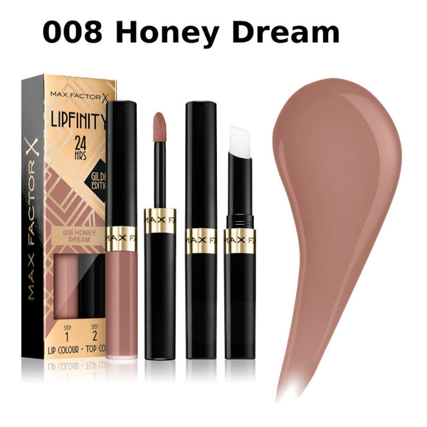 Max Factor 24H Lipfinity Lip Colour Gilded Edition - Afro Hair Boutique