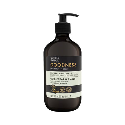 Baylis And Harding Goodness Oud Cedar And Amber Natural Hand Wash 500ml