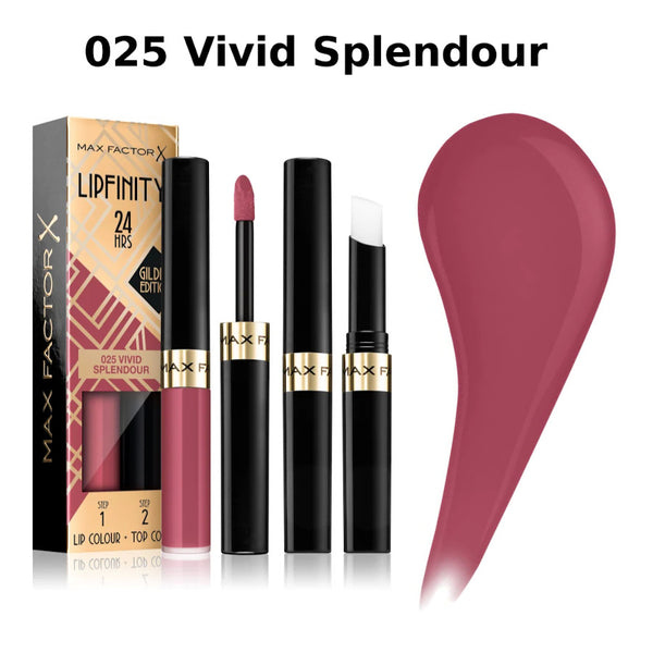 Max Factor 24H Lipfinity Lip Colour Gilded Edition - Afro Hair Boutique