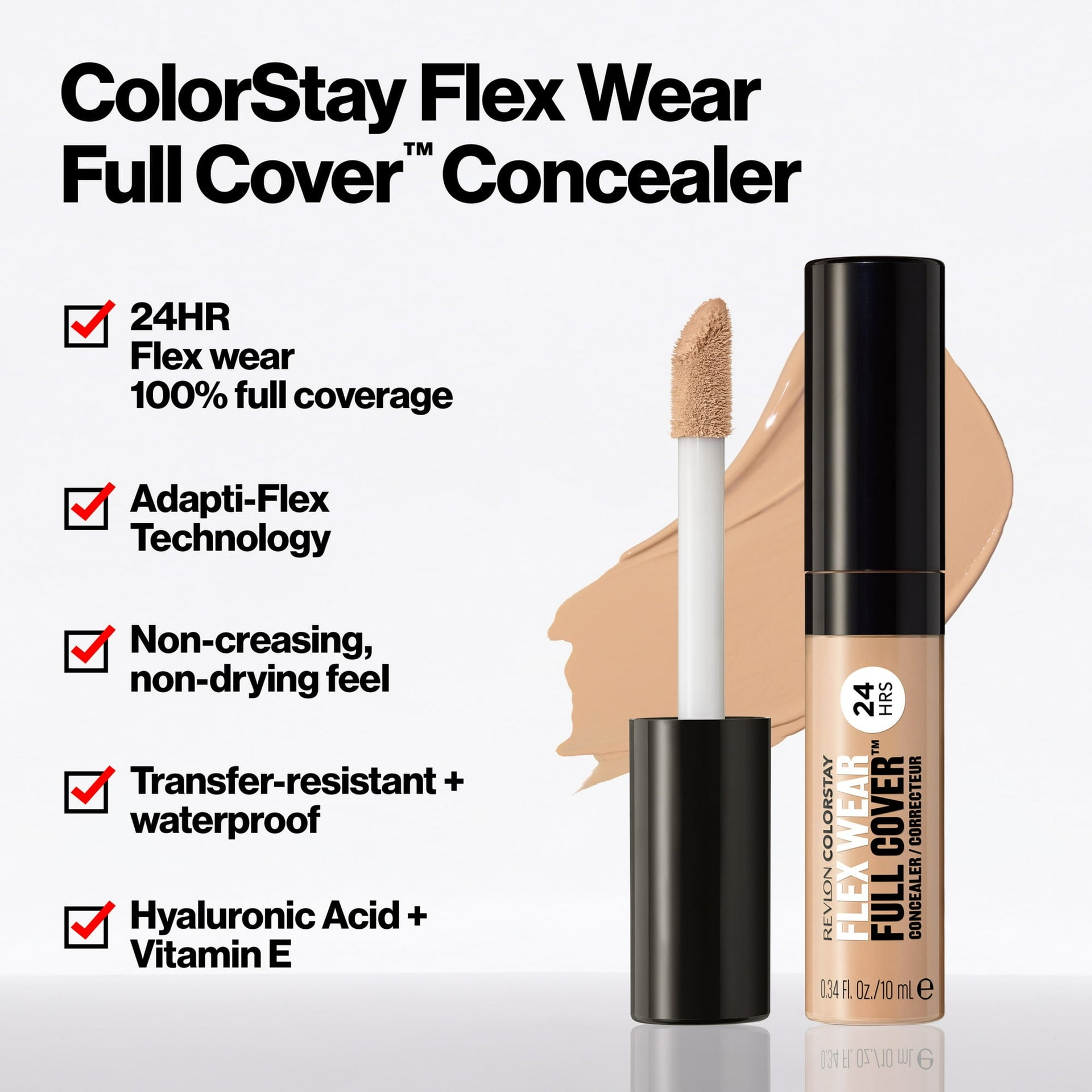 Revlon Colorstay Full Coverage Concealer 015 Light Pale 030 Light Medium 6.2ml - Afro Hair Boutique