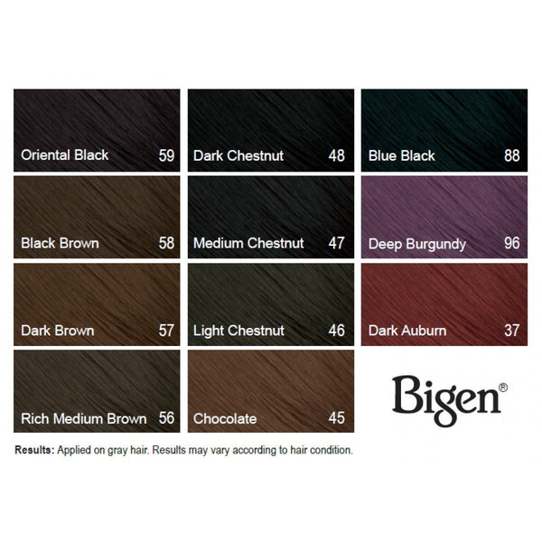 Bigen Hair Dye Permanent Powder Hair Colour 6g All Colours - Afro Hair Boutique