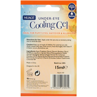 Nuage Under Eye Cooling Gel Refreshes Puffy Eyes 15ml