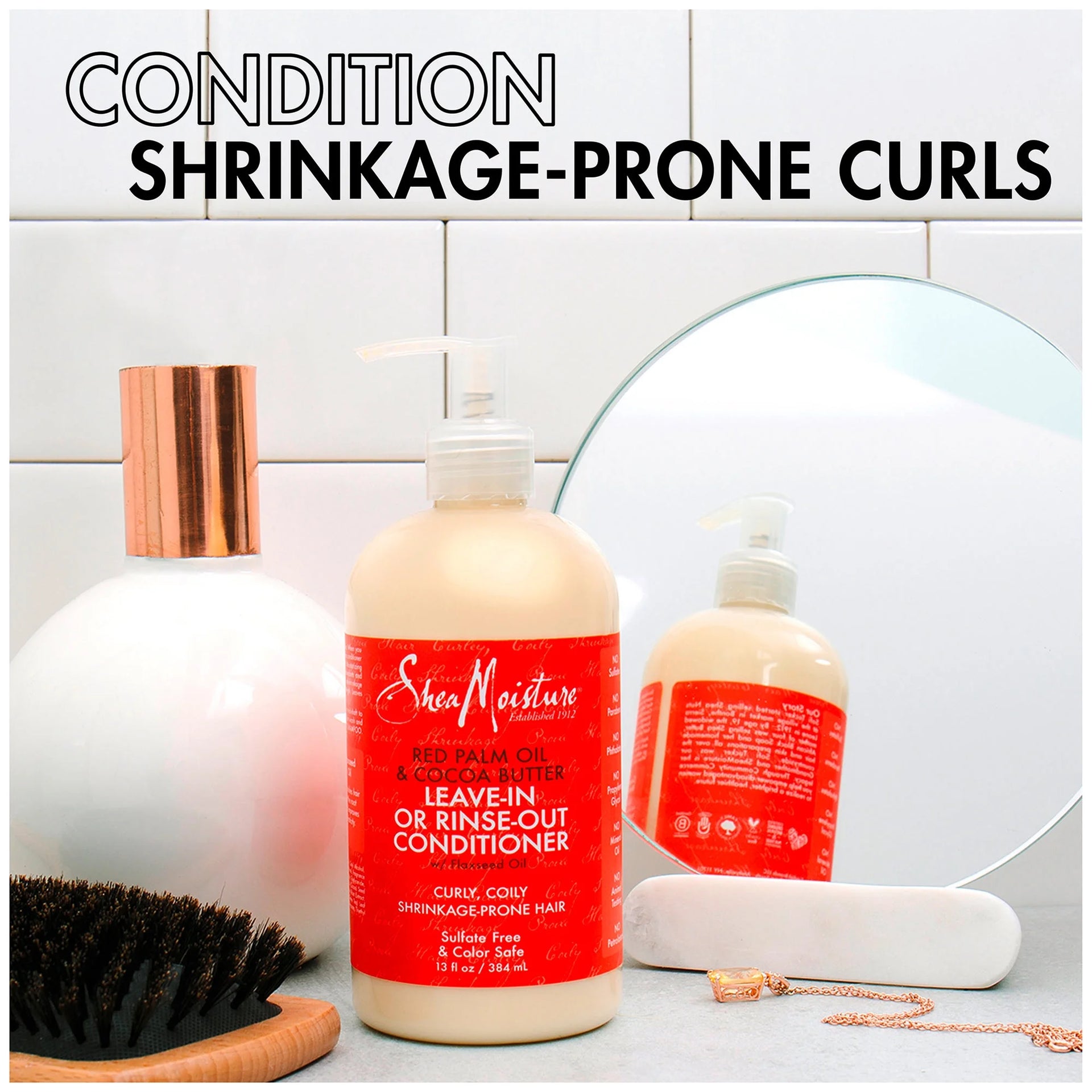 Shea Moisture Red Palm Oil And Cocoa Butter Leave In Conditioner 384ml