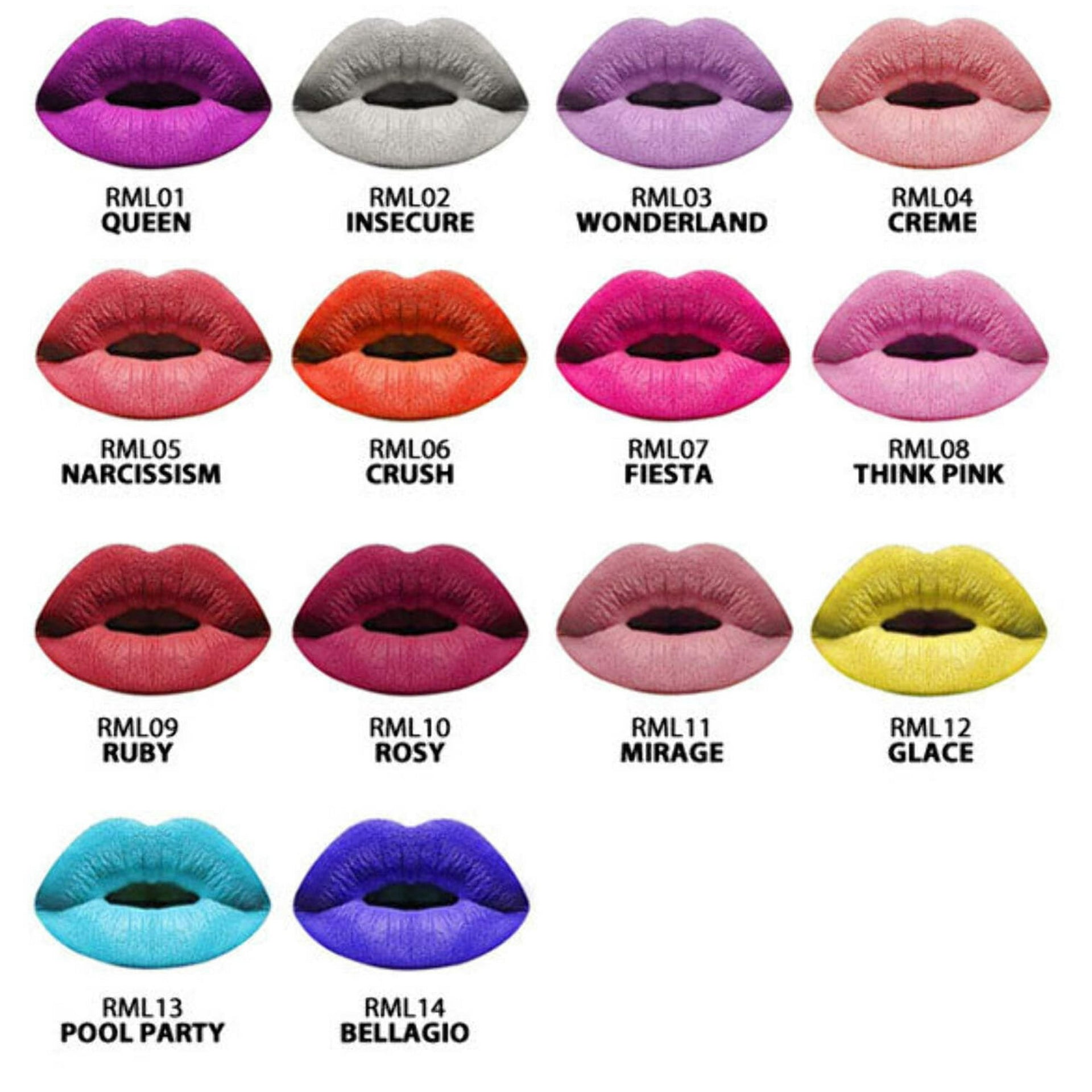 RK By Kiss Matte Lip Lacquer Bellagio RML14 9ml