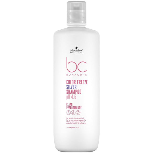 Schwarzkopf BC Bonacure PH 4.5 Color Freeze Silver Shampoo, 250ml / 1L - Afro Hair Boutique