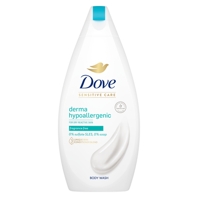 Dove Derma Hypoallergenic Body Wash 450ml