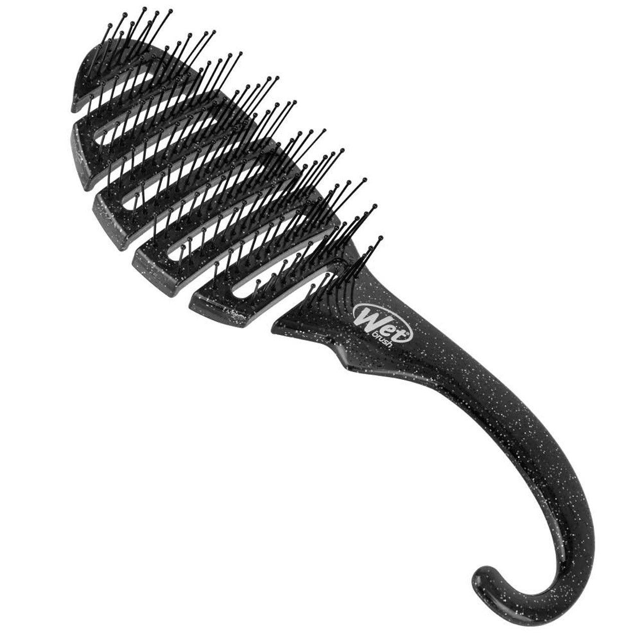 Wet Brush Shower Detangler Brush Black Glitter
