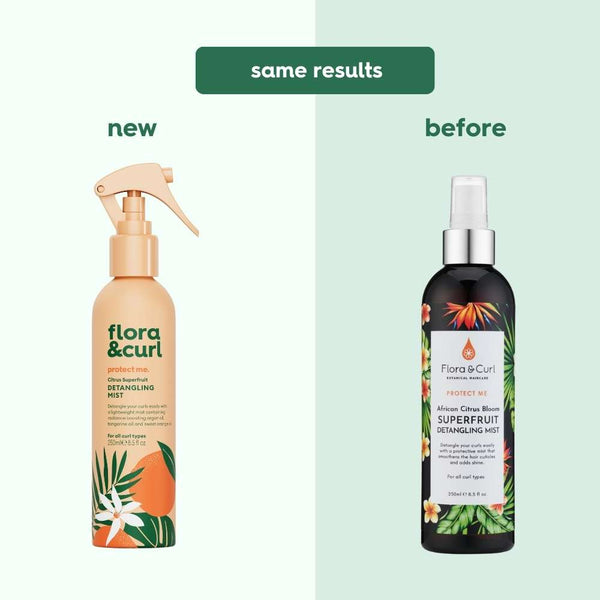 Flora And Curl Protect Me African Citrus Bloom Superfruit Detangling Mist 250ml - Afro Hair Boutique