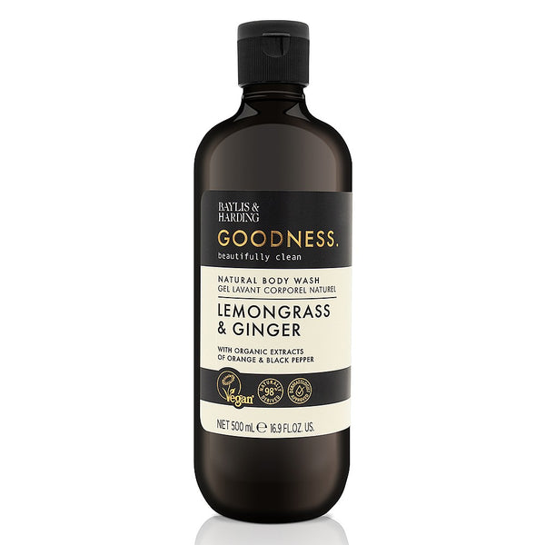 Baylis And Harding Goodness Lemongrass And Ginger Natural Body Wash 500ml - Afro Hair Boutique
