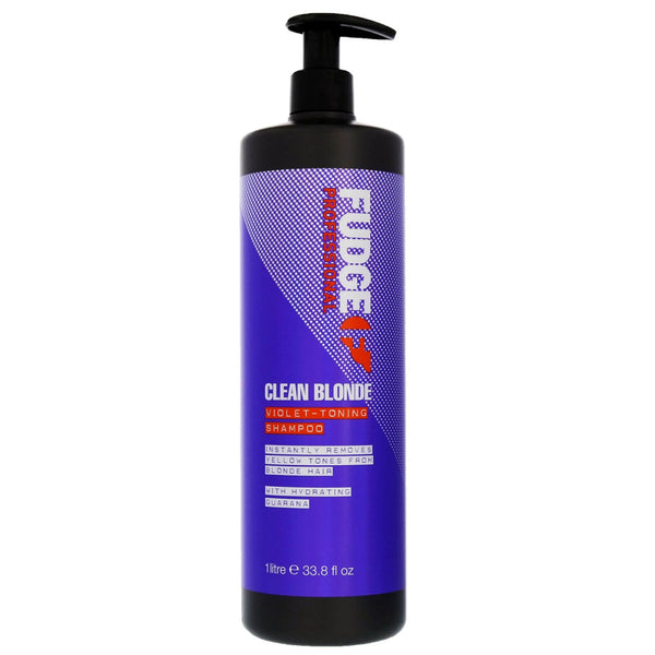 Fudge Clean Blonde Violet Toning Shampoo 250ml - 1000ml - Afro Hair Boutique