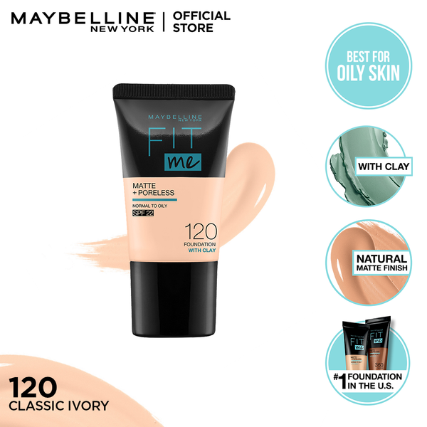 Maybelline Fit Me Matte Plus Poreless 16H Oil Control Foundation 18ml - Afro Hair Boutique